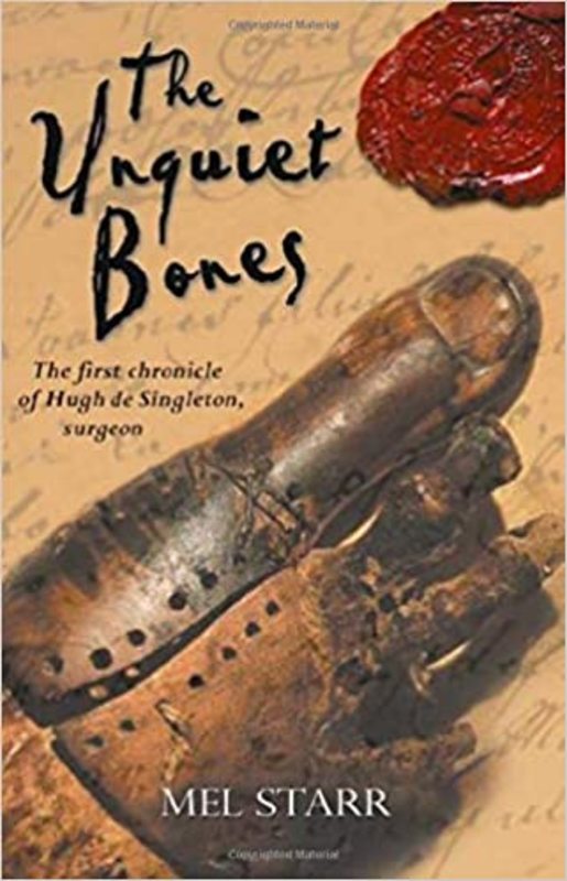 Book cover for "The Unquiet Bones" by Mel Starr