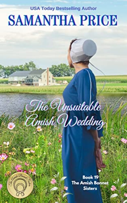 Book cover for "The Unsuitable Amish Wedding" by Samantha Price