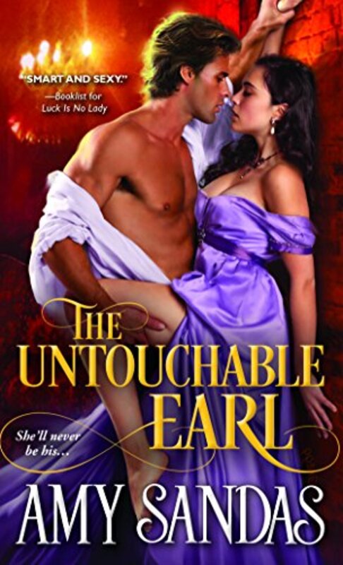Book cover for "The Untouchable Earl" by Amy Sandas