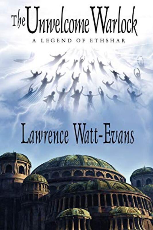 Book cover for "The Unwelcome Warlock" by Lawrence Watt-Evans