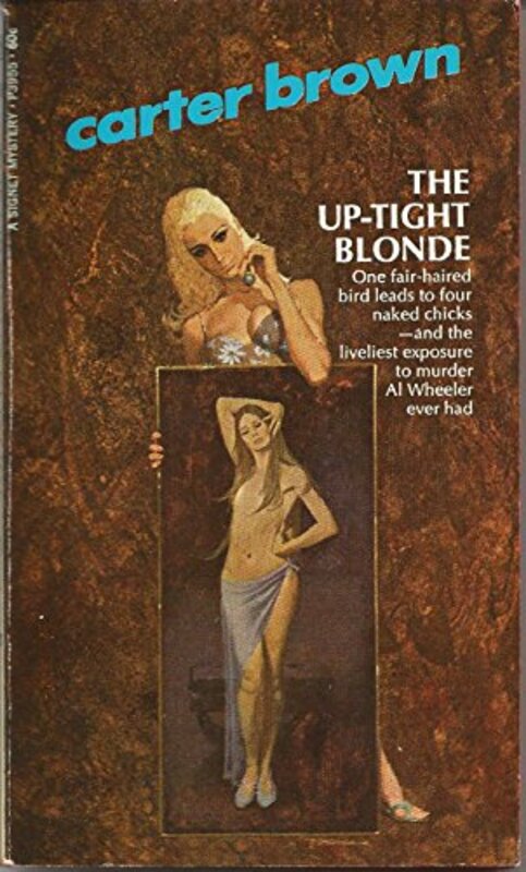 Book cover for "The Up-tight Blonde" by Carter Brown