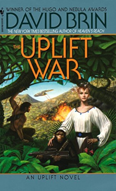 Book cover for "The Uplift War" by David Brin