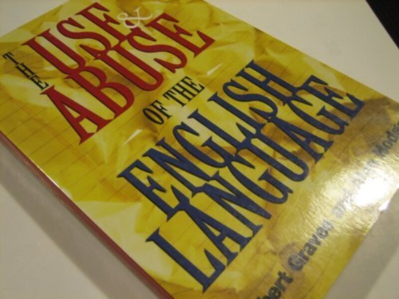 Book cover for "The Use and Abuse of the English Language" by Robert Graves