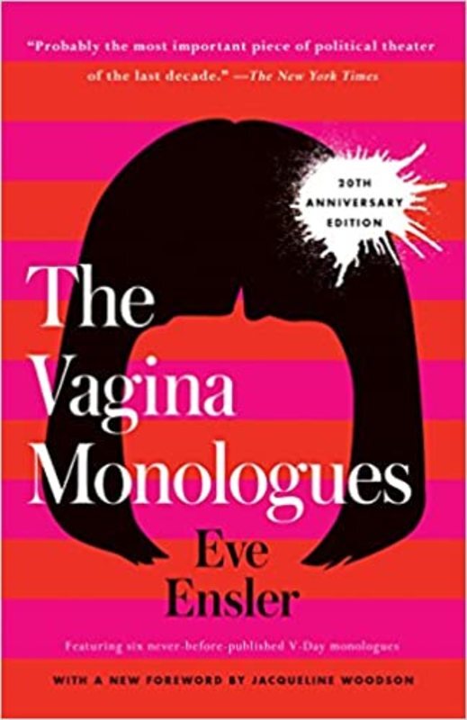 Book cover for "The Vagina Monologues" by Eve Ensler