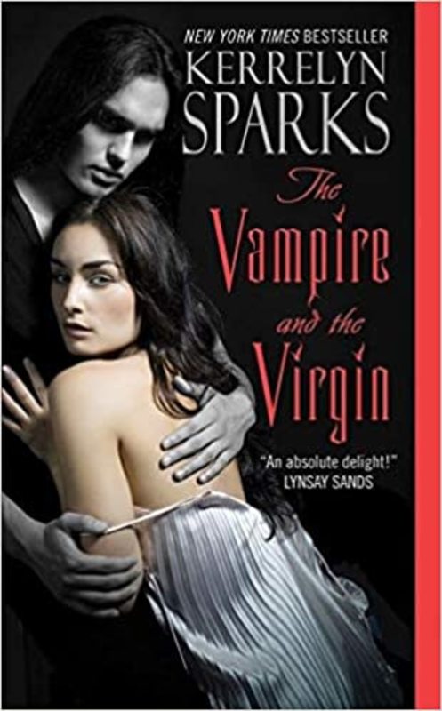 Book cover for "The Vampire and the Virgin" by Kerrelyn Sparks