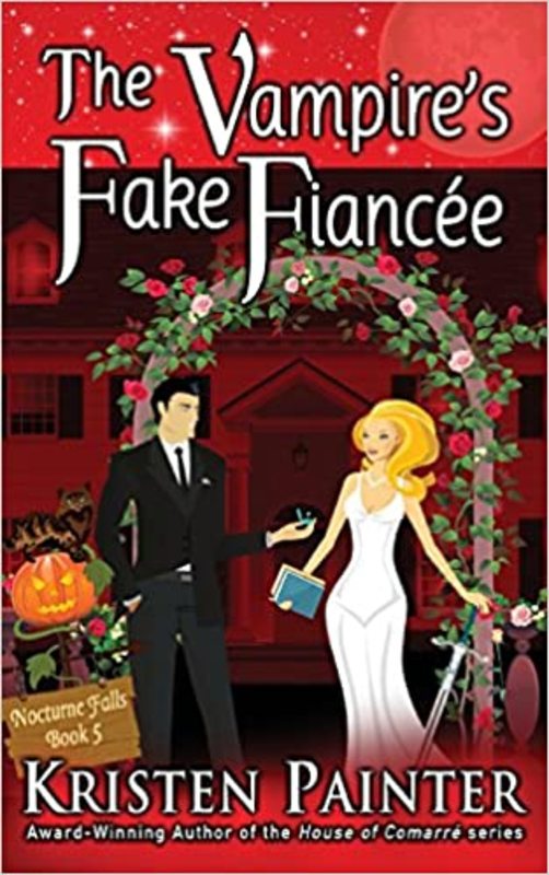 Book cover for "The Vampire's Fake Fiancee" by Kristen Painter