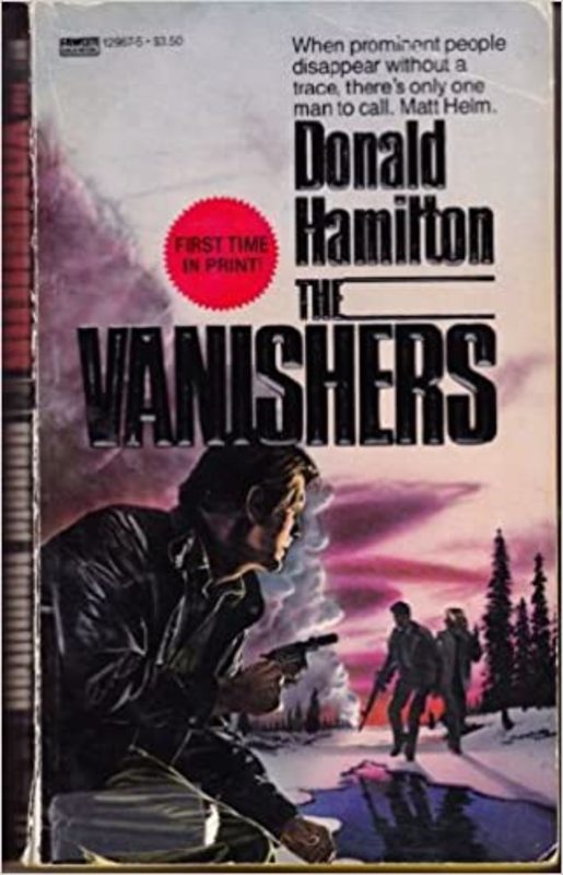 Book cover for "The Vanishers" by Donald Hamilton