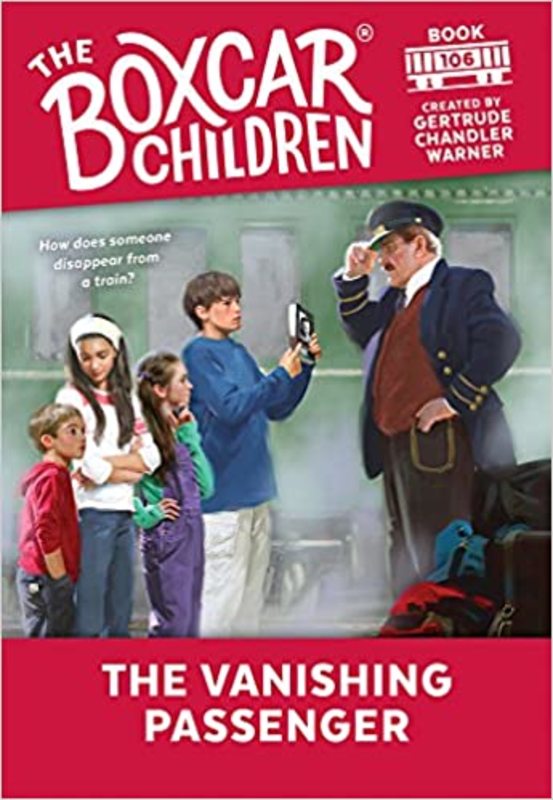 Book cover for "The Vanishing Passenger" by Gertrude Chandler Warner