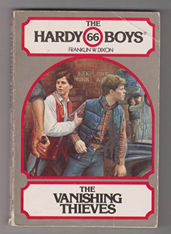 Book cover for "The Vanishing Thieves" by Franklin W Dixon