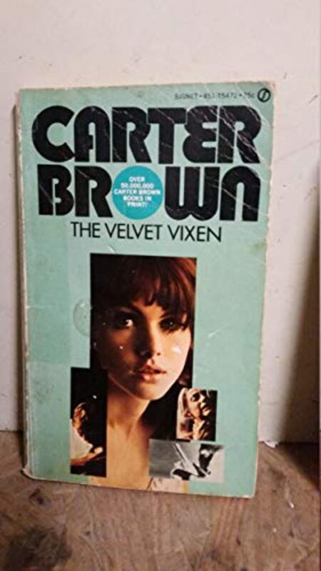 Book cover for "The Velvet Vixen" by Carter Brown