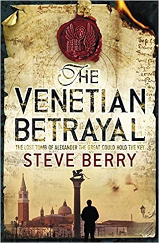 Book cover for "The Venetian Betrayal" by Steve Berry