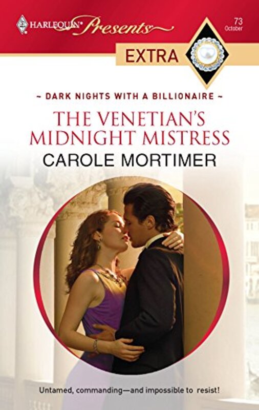 Book cover for "The Venetian's Midnight Mistress" by Carole Mortimer