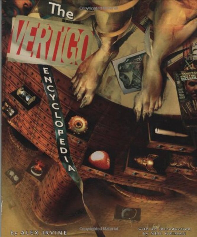 Book cover for "The Vertigo Encyclopedia" by Alex Irvine