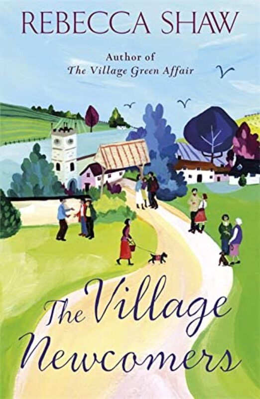 Book cover for "The Village Newcomers" by Rebecca Shaw