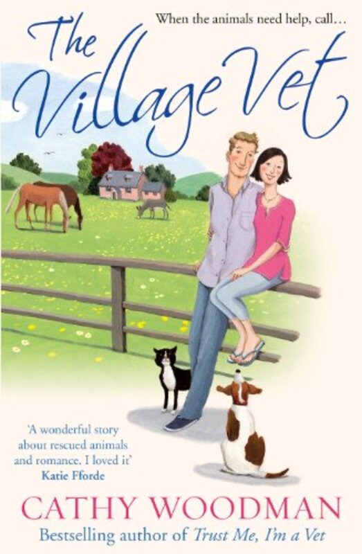 Book cover for "The Village Vet" by Cathy Woodman