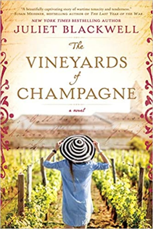 Book cover for "The Vineyards of Champagne" by Juliet Blackwell