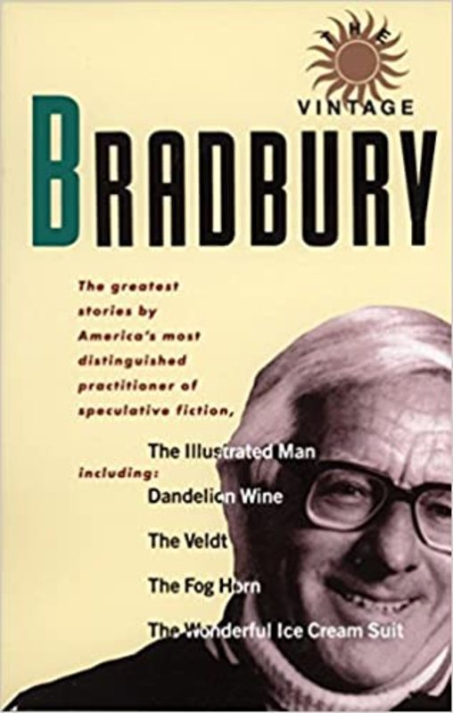 Book cover for "The Vintage Bradbury" by Ray Bradbury