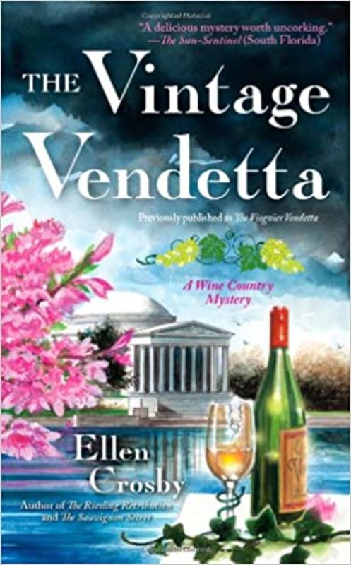 Book cover for "The Vintage Vendetta" by Ellen Crosby