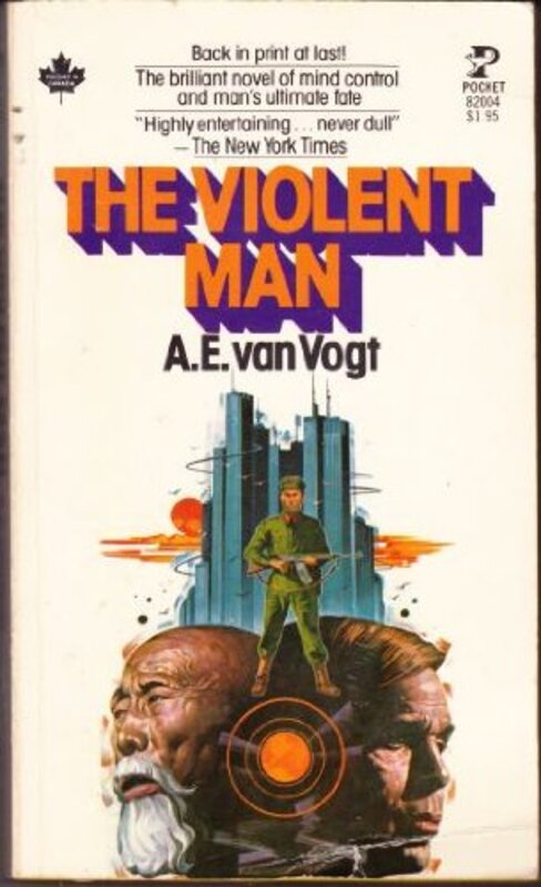 Book cover for "The Violent Man" by AE van Vogt