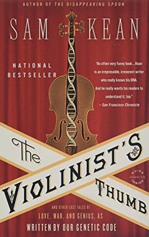 Book cover for "The Violinist's Thumb" by Sam Kean