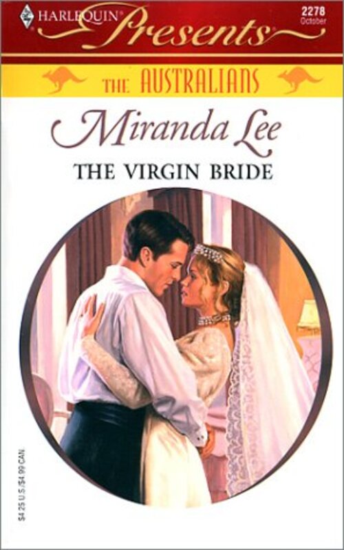Book cover for "The Virgin Bride" by Miranda Lee