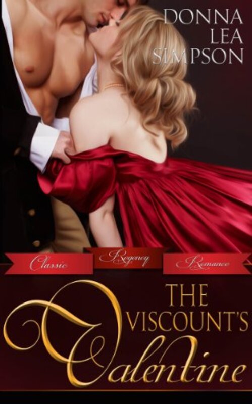 Book cover for "The Viscount's Valentine" by Donna Lea Simpson