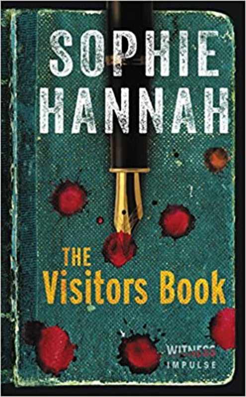 Book cover for "The Visitors Book" by Sophie Hannah