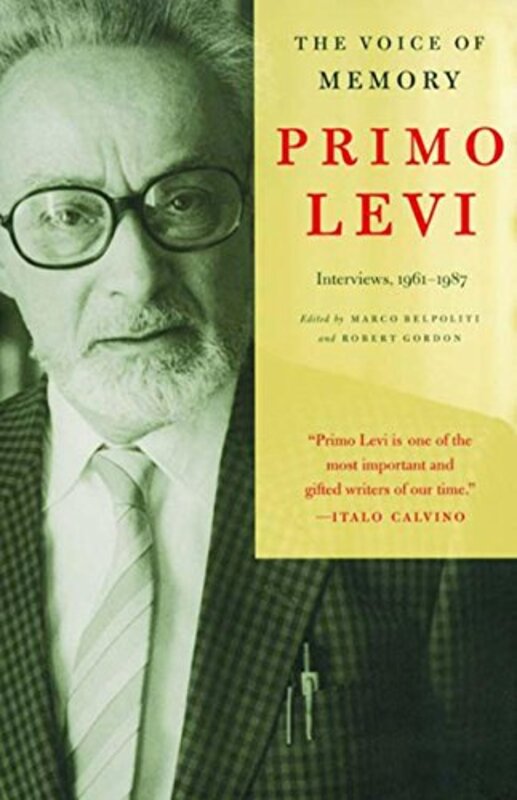 Book cover for "The Voice of Memory" by Primo Levi