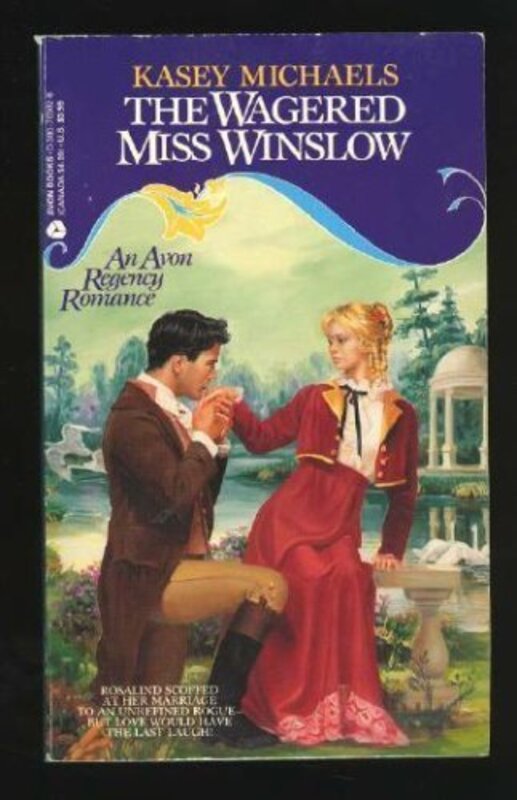 Book cover for "The Wagered Miss Winslow" by Kasey Michaels