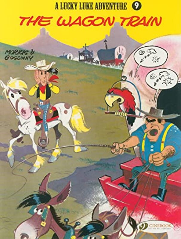 Book cover for "The Wagon Train" by Rene Goscinny
