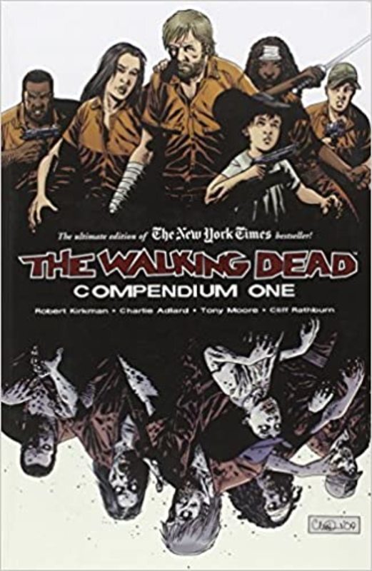 Book cover for "The Walking Dead" by Robert Kirkman