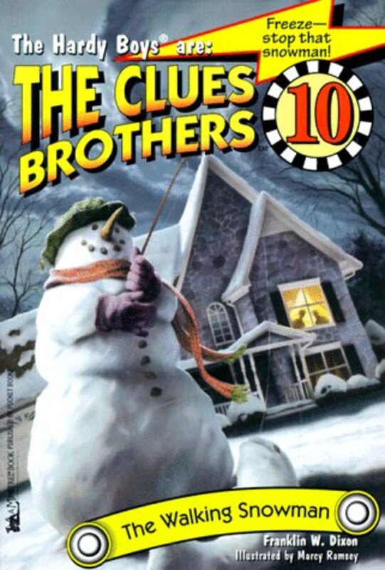 Book cover for "The Walking Snowman" by Franklin W Dixon