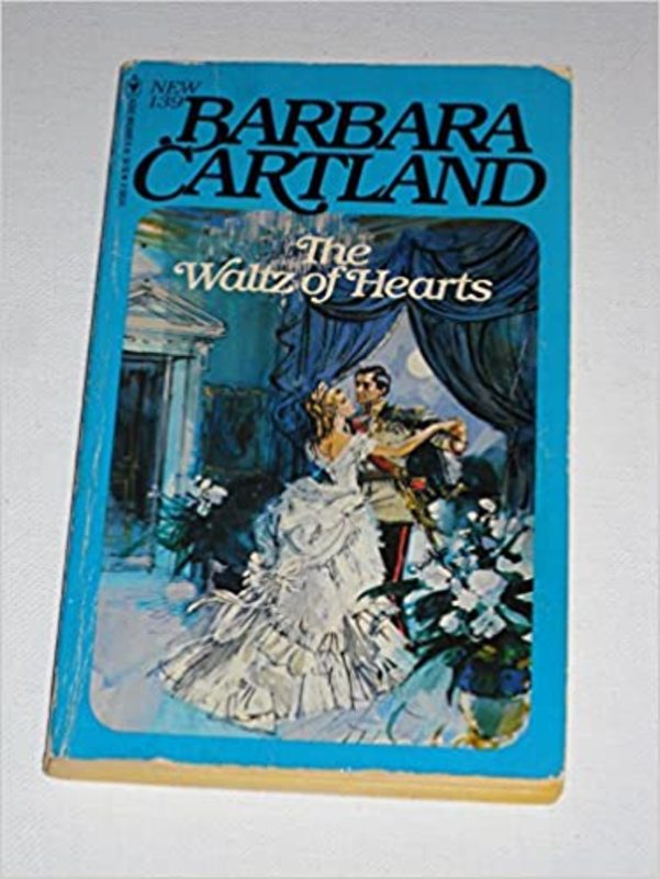 Book cover for "The Waltz of Hearts" by Barbara Cartland