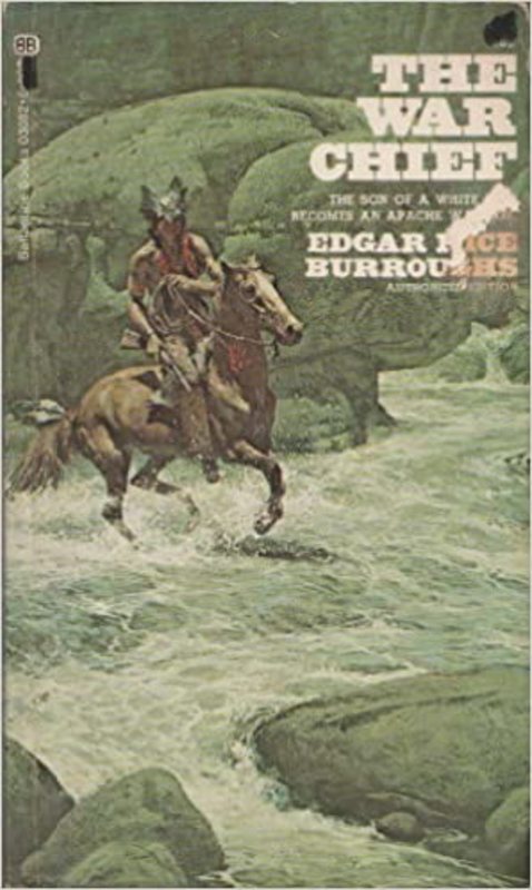 Book cover for "The War Chief" by Edgar Rice Burroughs