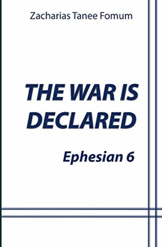 Book cover for "The War is Declared" by Zacharias Tanee Fomum