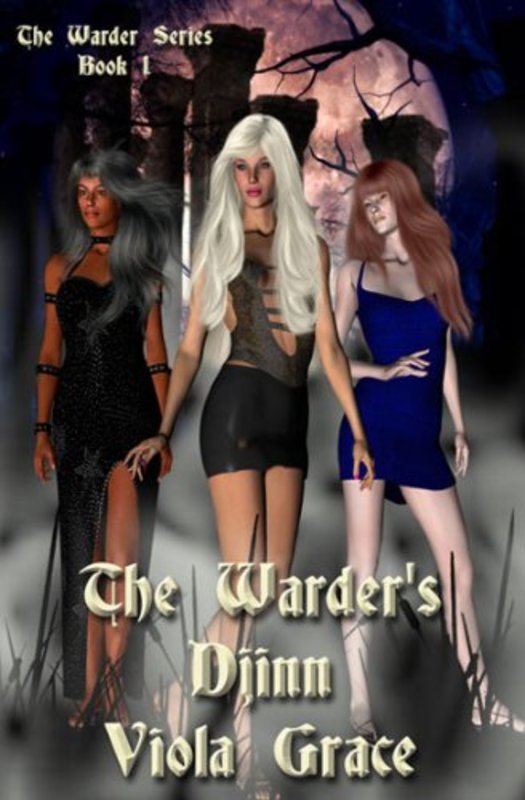 Book cover for "The Warder's Djinn" by Viola Grace