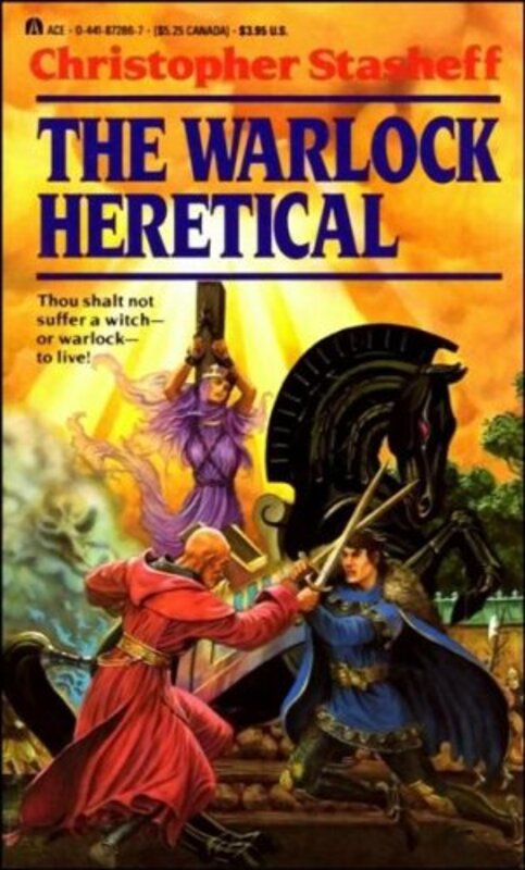 Book cover for "The Warlock Heretical" by Christopher Stasheff