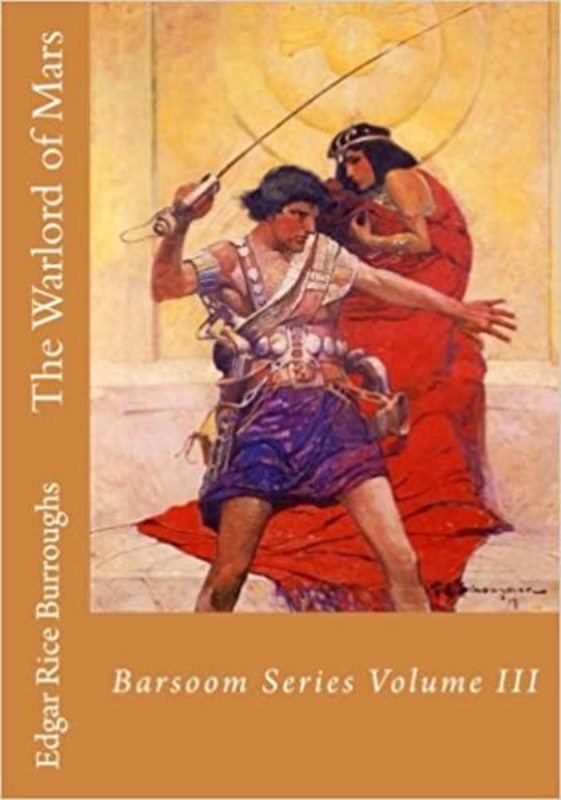 Book cover for "The Warlord of Mars" by Edgar Rice Burroughs