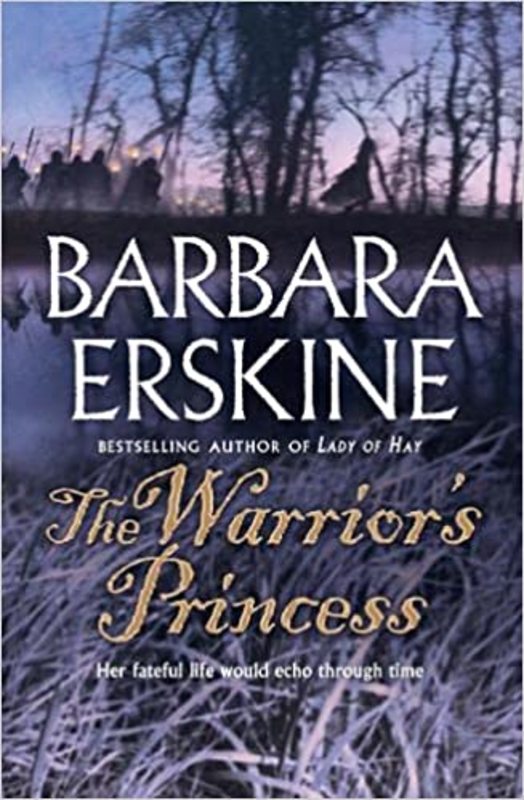 Book cover for "The Warrior's Princess" by Barbara Erskine