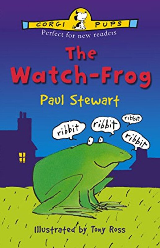 Book cover for "The Watch-Frog" by Paul Stewart