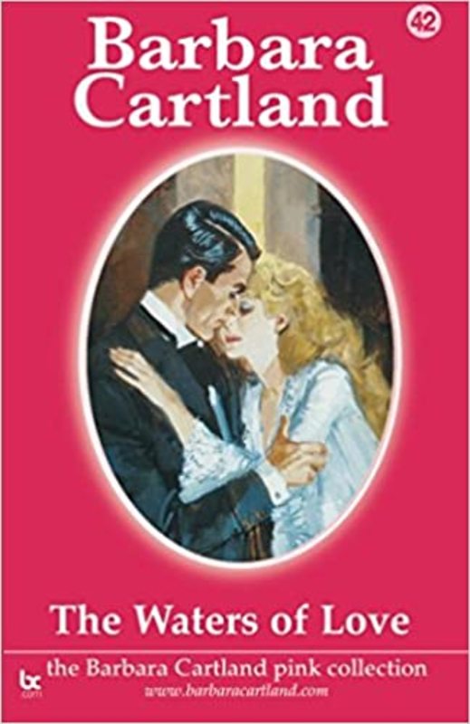 Book cover for "The Waters of Love" by Barbara Cartland