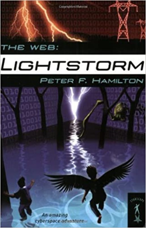 Book cover for "Lightstorm" by Peter F. Hamilton