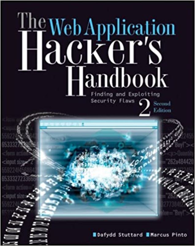 Book cover for "The Web Application Hacker's Handbook" by Dafydd Stuttard