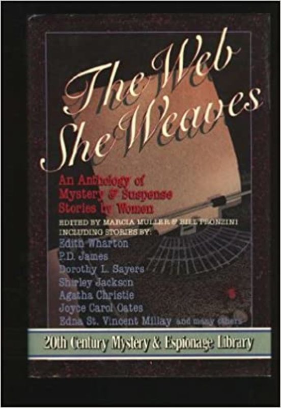 Book cover for "The Web She Weaves" by Marcia Muller
