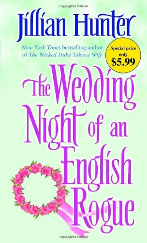 Book cover for "The Wedding Night of an English Rogue" by Jillian Hunter