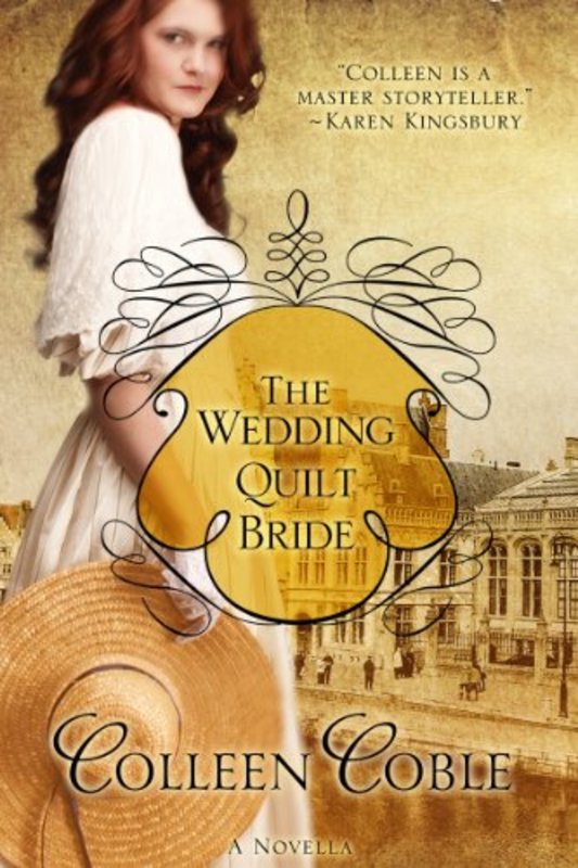 Book cover for "The Wedding Quilt Bride" by Colleen Coble
