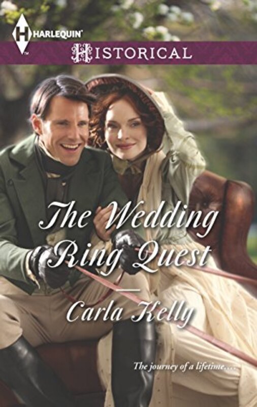 Book cover for "The Wedding Ring Quest" by Carla Kelly