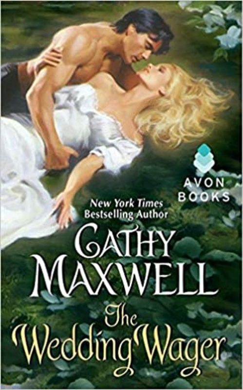 Book cover for "The Wedding Wager" by Cathy Maxwell