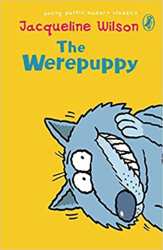 Book cover for "The Werepuppy" by Jacqueline Wilson