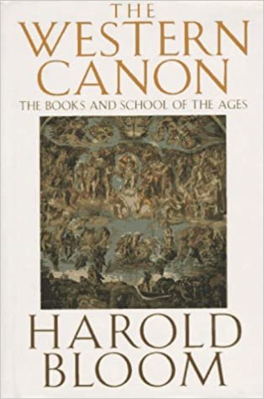 Book cover for "The Western Canon" by Harold Bloom